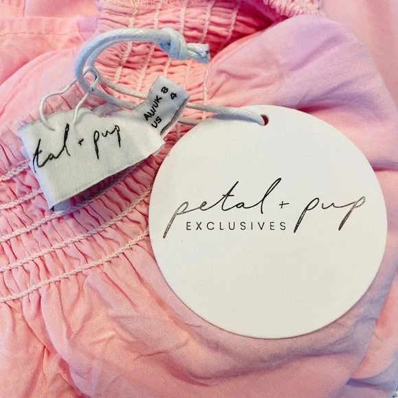 Petal & Pup NEW Kacper Tiered Relaxed Fit Convertible Midi Dress Size 4 / Small - Picture 11 of 12